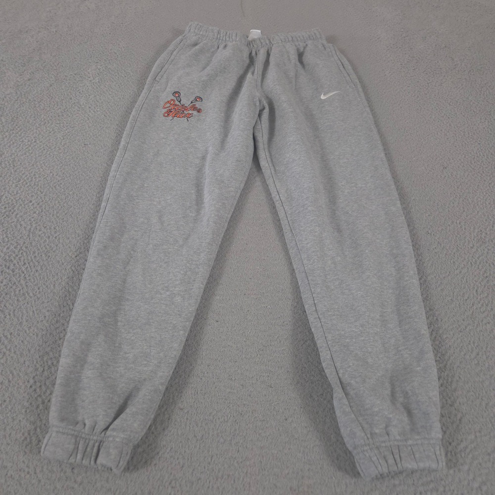 Nike Sweatpants Womens Small Tall Gray Jogger Team Club Orioles Lax Fleece Gym